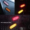 KIMISS 2pcs 10 LED Side Marker Lights 6 Inch Oval IP67 Waterproof Tail Lamp Surface Mount for Truck Trailer (Amber)
