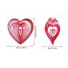 1/2pcs Beating Heart Wind Spinner ABS Wind Catcher Love Wind Chime Rotating Bird Repellent Wind Chime Hang Decoration 6 Colors