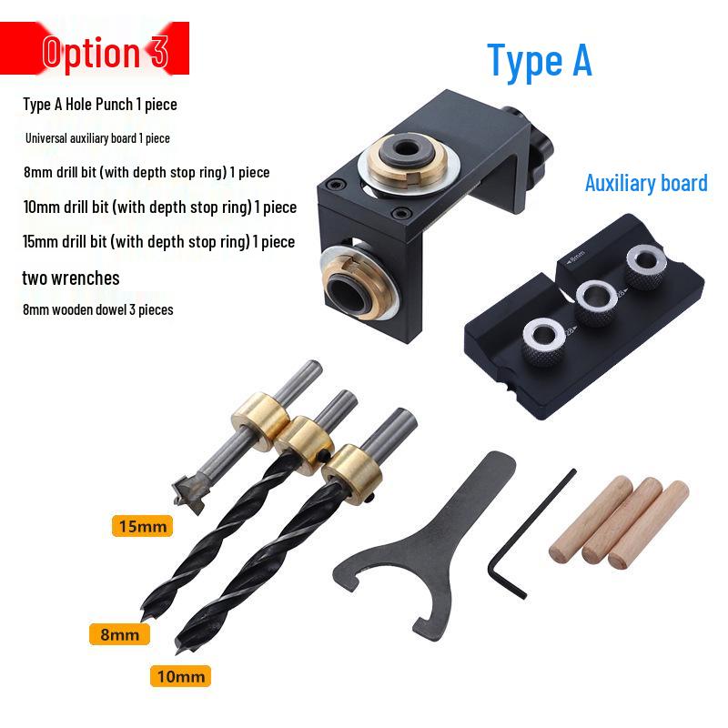 3-в-1 Деревообрабатывающий пуансон-локатор и инструмент для круглых шипов