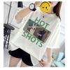 Korean Style Women's Casual Loose Fit Mid-Length Short Sleeve T-shirt - Summer Comfort
