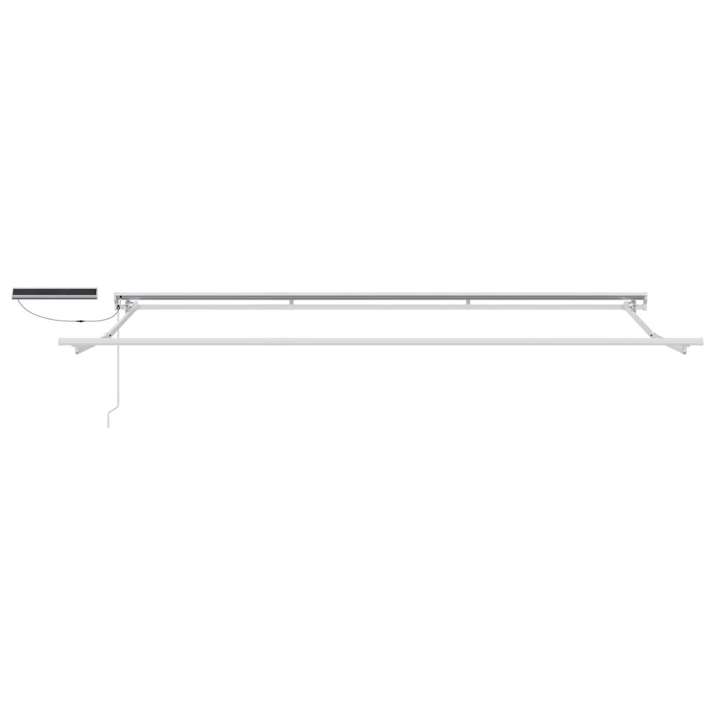 Electric Retractable Awning Green and White 4 x 3 m