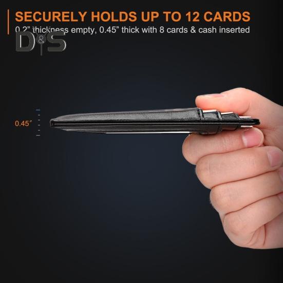 Card Holder 8 Slots Student ID Sleeve Waterproof Anti-theft Change Coin Purse RFID Blocking Protects Personal Information Travel Wallet Business Card