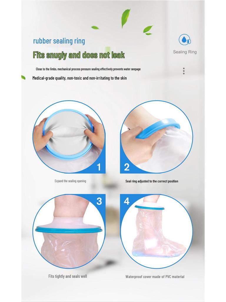 Водонепроницаемый чехол для душа для защиты гипса или PICC-катетера