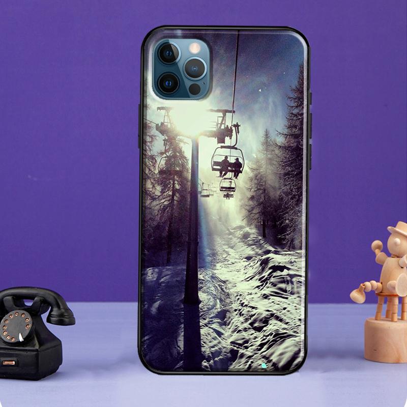Лыжный чехол для катания на лыжах, сноуборде и сноуборде для iPhone 13 11 14 Pro Max 12 mini, полный чехол для iPhone XR XS Max X 7 8 Plus SE 2020