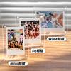 Магнитная прозрачная акриловая рамка-дисплей для фото Instax Polaroid, Мини-настольный держатель для K-pop и маленьких карточек 3 дюйма