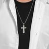 Retro Street Trend Titanium Steel Cross Necklace Men's Niche Personality Punk Style Accessories Pendant