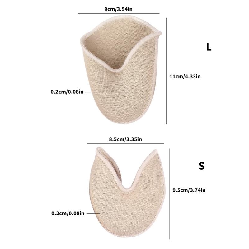 Ballet Pointe Shoe Toe Pad Toe Protectors for Women Soft Breathable Ballet Toe Pad Metatarsal Pad Forefoot Cushion