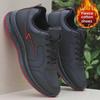 Men's Waterproof Leather Winter Running Shoes with Extra Warmth