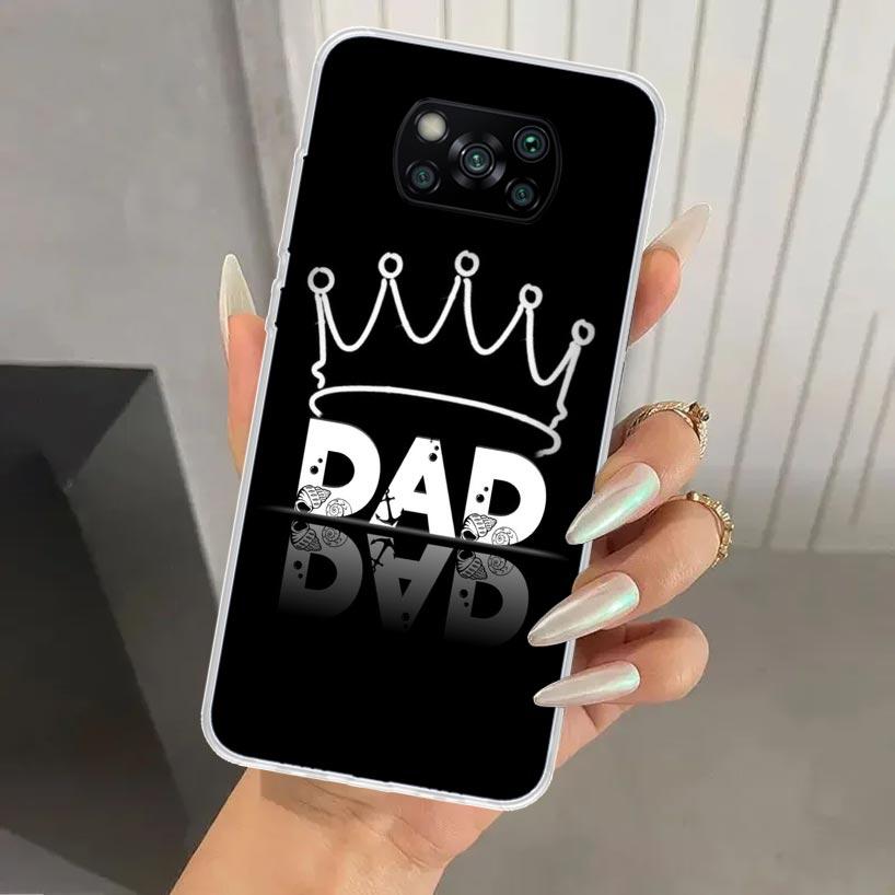 Dad And Baby Girl Boy Phone Case for Xiaomi Poco X5 X6 X7 Pro F7 Ultra M7 Redmi 15 15C 13 13C 12 12C 10 10A 10C 9 9A 9C 9T Shell