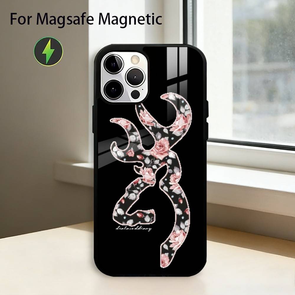 Cool B-BrowningS Phone Case For iPhone17,16,15,14,13,12,11 Plus,Pro Magnetic with Magsafe Wireless Charging