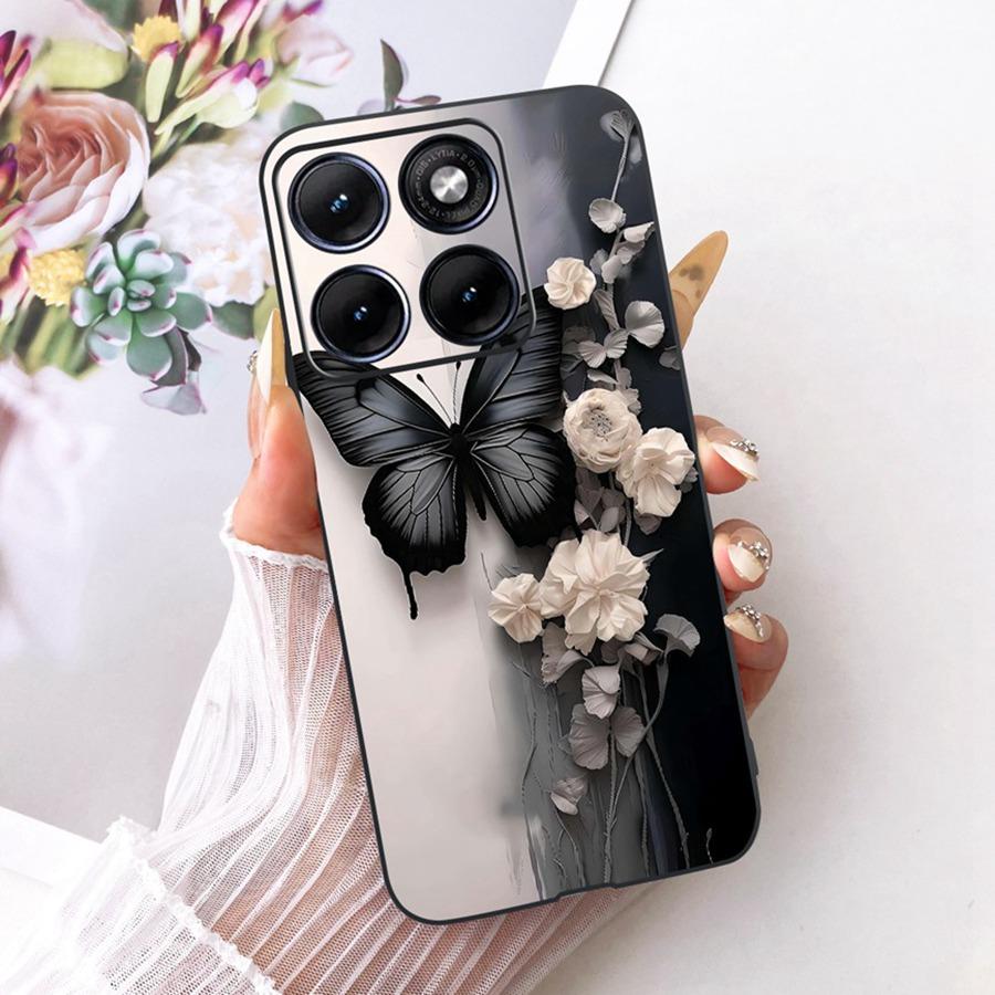 Case For Motorola Edge 70 Fusion Phone Cover Butterfly TPU Soft Silicone Cases For Moto Edge70 Fusion XT2605-1 Bumper 6.78''