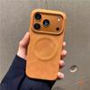 Роскошный чехол для телефона из овчины с магнитным креплением для iPhone 17 Air 13 Mini 12 11 14 15 Plus 16 Pro Max XS XR X Матовый чехол
