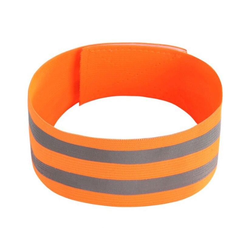 1Pc Cycling Reflective Strips Elastic Bandage Warning Armband Reflective Wristband Sport Tape Sports Safety Cycling Arm Belt