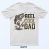 Reel Cool Dad Bass Fishing Retro Fathers Day Fisherman T-Shirt