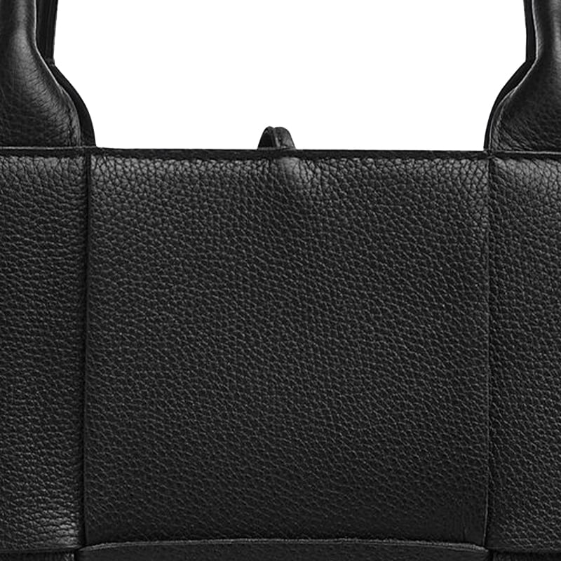 Bottega Veneta ARCO Open Top Calfskin Tote Bag, Shopping Bag, Shoulder Bag, Handbag Women's Black 652867-VCP11-8425