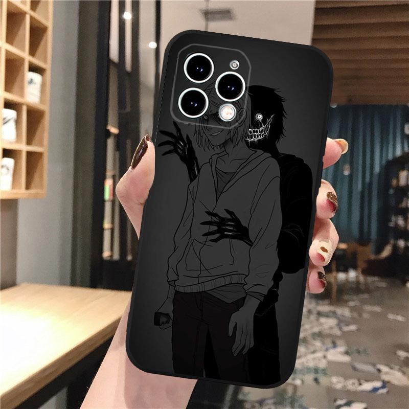 Чехол для телефона Carcasa Funda Для iPhone 17 Pro Max Air 16 15 14 13 Pro Max 15 16 Pro 15Plus Ужасы Аниме Девушка Чехол