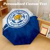 Автоматический зонт с 8 ребрами, складной зонт с дизайном Leicester City для защиты от солнца и дождя, для путешествий