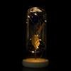 LED Light Rose LED Light Wooden Base Artificial flowers Preserved Rose Flower  Valentine's Day