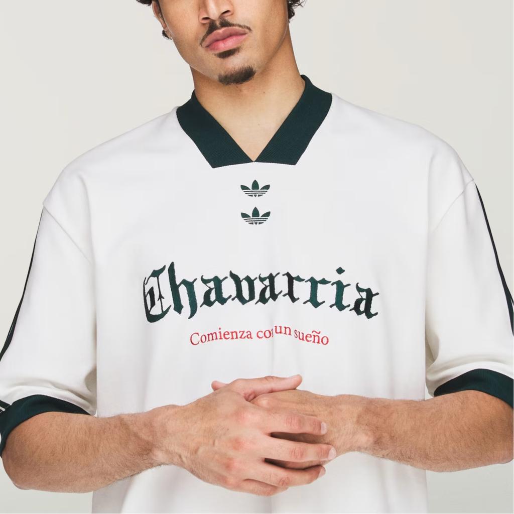 adidas X Willy Chavarria Футболка Off White Унисекс Топы KY7708