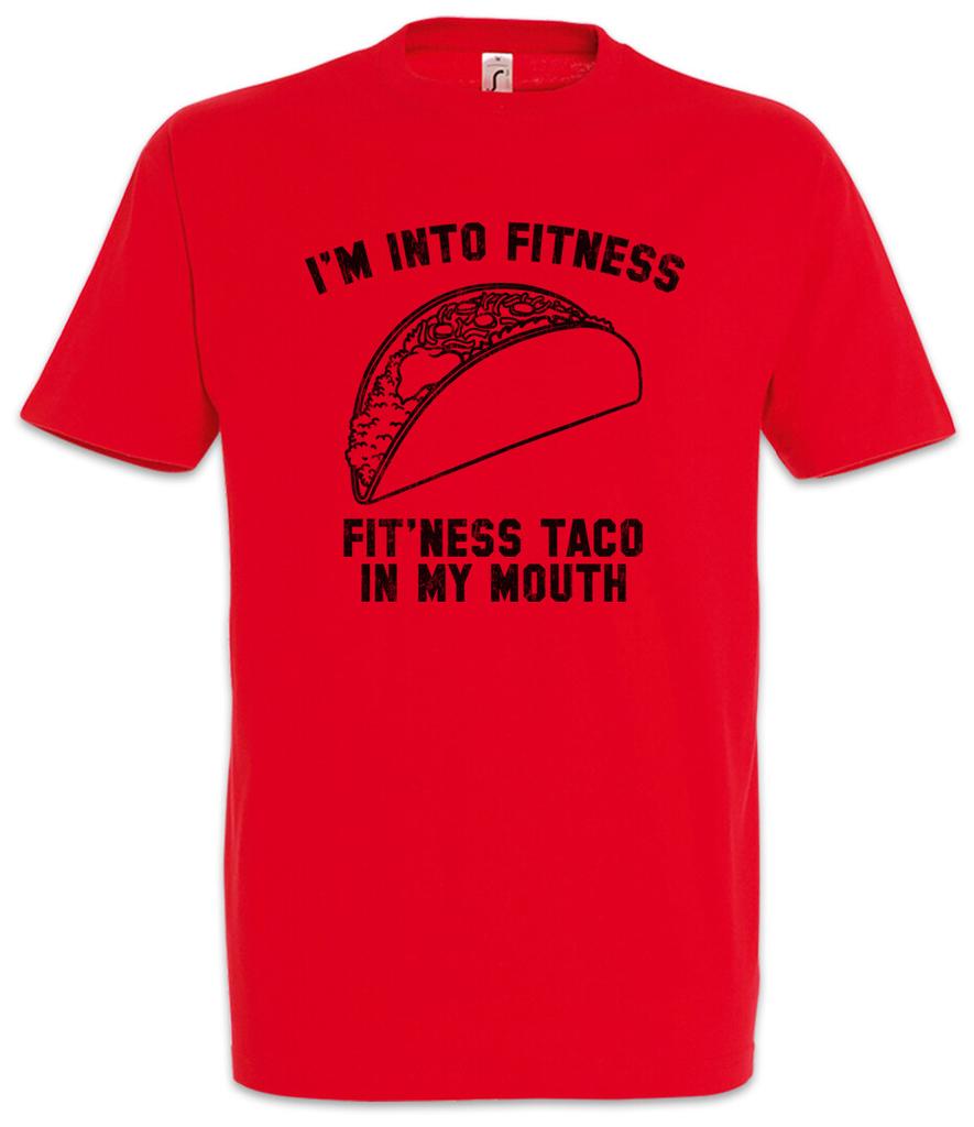 Fitness Taco T Shirt Mens Womens Tees Top Nom Nom Geek Nerd Hungry Starve Hungry Tacos Food