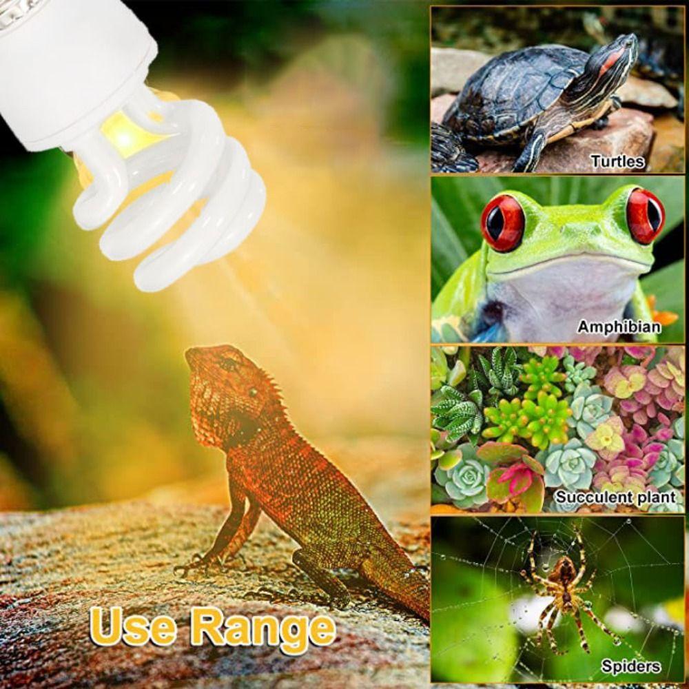Snake Turtle Energy Saving Heat Calcium Lamp Bulb Reptile Light Succulent UV Light Heating Lamp