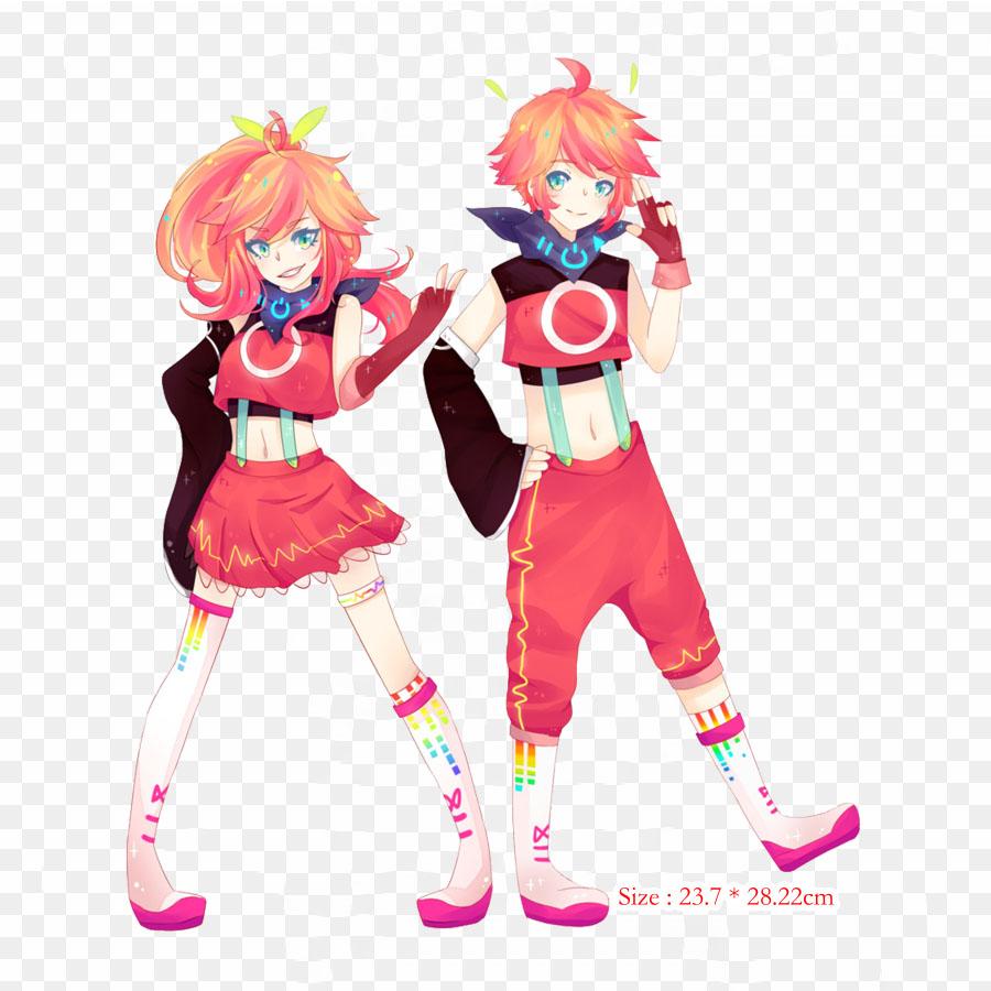 Clown Upside Down Clown Drawing Iron On Heat Transfer Printing Vinyl Patches Sticker for Clothes DIY Appliques Washable Patches