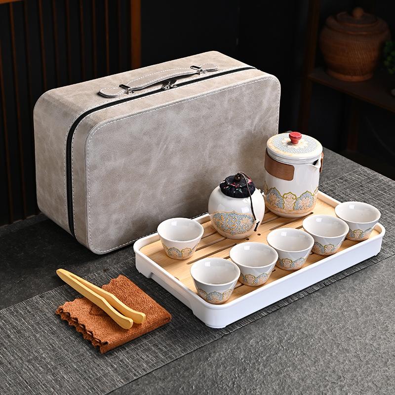 Gift box, Guyun tea set, complete set, full set of outdoor travel tea set gifts, souvenirs
