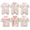 Litchii Guusii Комбинезон для новорожденного, хлопок, с длинным рукавом, милое розовое белье, набор из 6 предметов, майки, майки, 100% одежда,