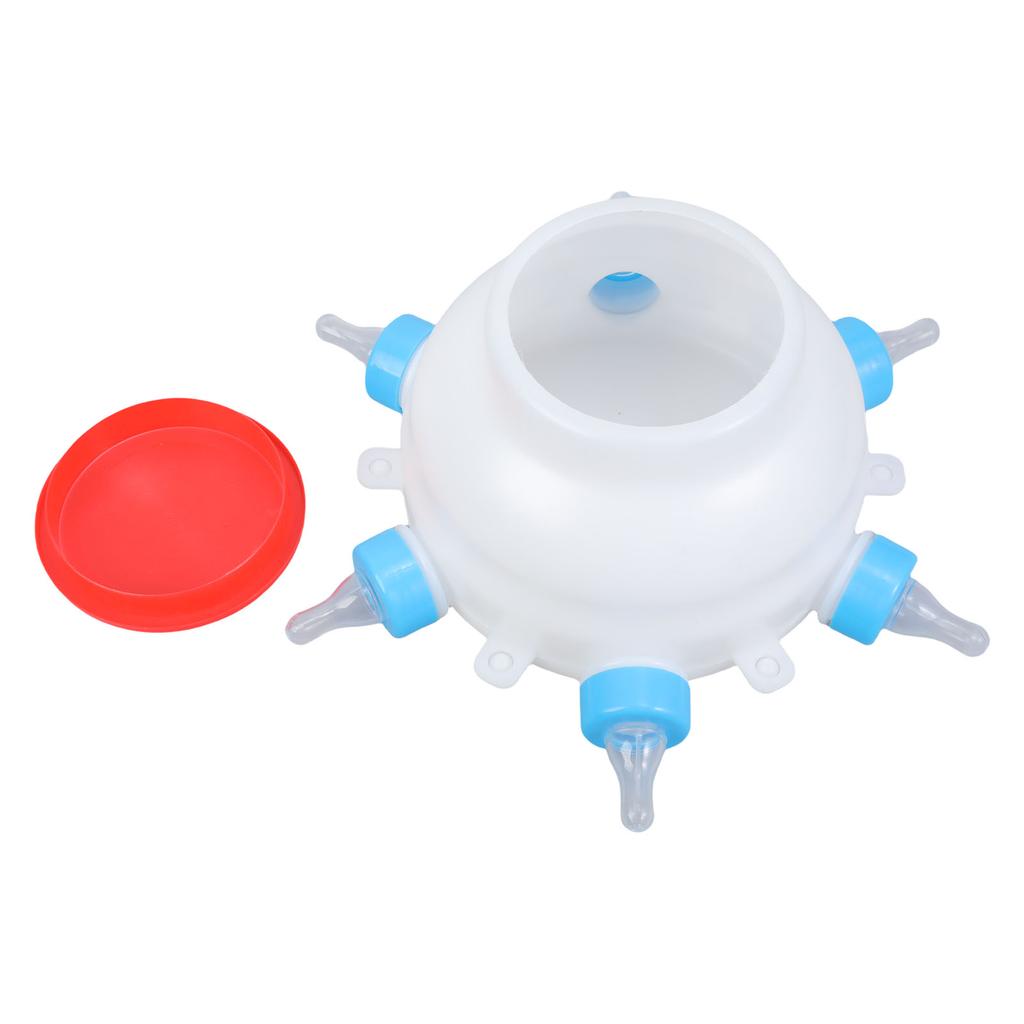 6-ти ниппельная подвесная кормушка-бутылка для ягнят, телят, поросят, прочный инструмент для кормления нескольких животных, оборудование для поения на ферме