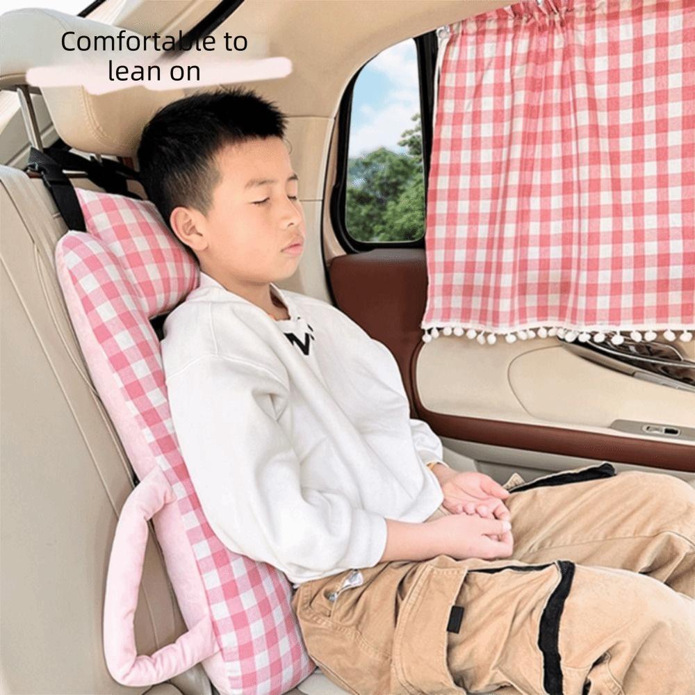 Cartoon Car Seat Cushion Comfortable Seat Belt Cover Neck Protection Kids Car Pillow Car Rear Seat
