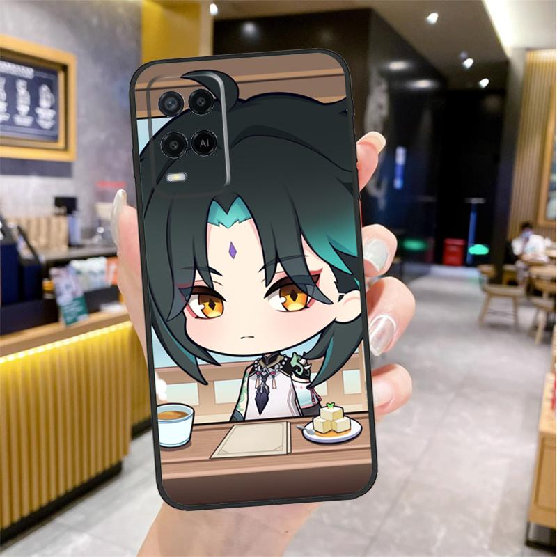 Чехол Genshin Impact Сяо для Oppo A96 A76 A16 A17 A18 A60 A80 A40 A38 A58 A78 A98 A94 A74 A54 A15 A57 A77 A5 Pro