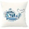 Home Decor Ocean-Inspired Whale & Octopus Throw Pillows Pattern Cushion Cover Suitable For Sofa Bedroom Car Pillow Cover