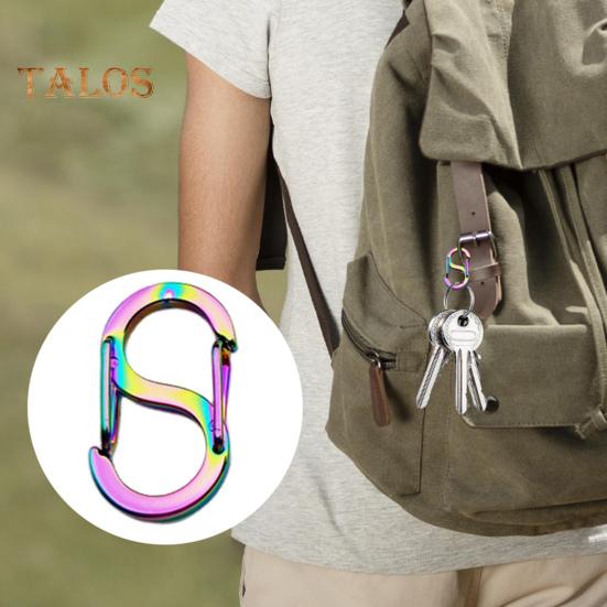 5 шт., двусторонняя пружинная пряжка S-типа, безопасная конструкция с двойным открытием, ожерелье, укорачиватель браслета, застежка для изготовления ювелирных изделий