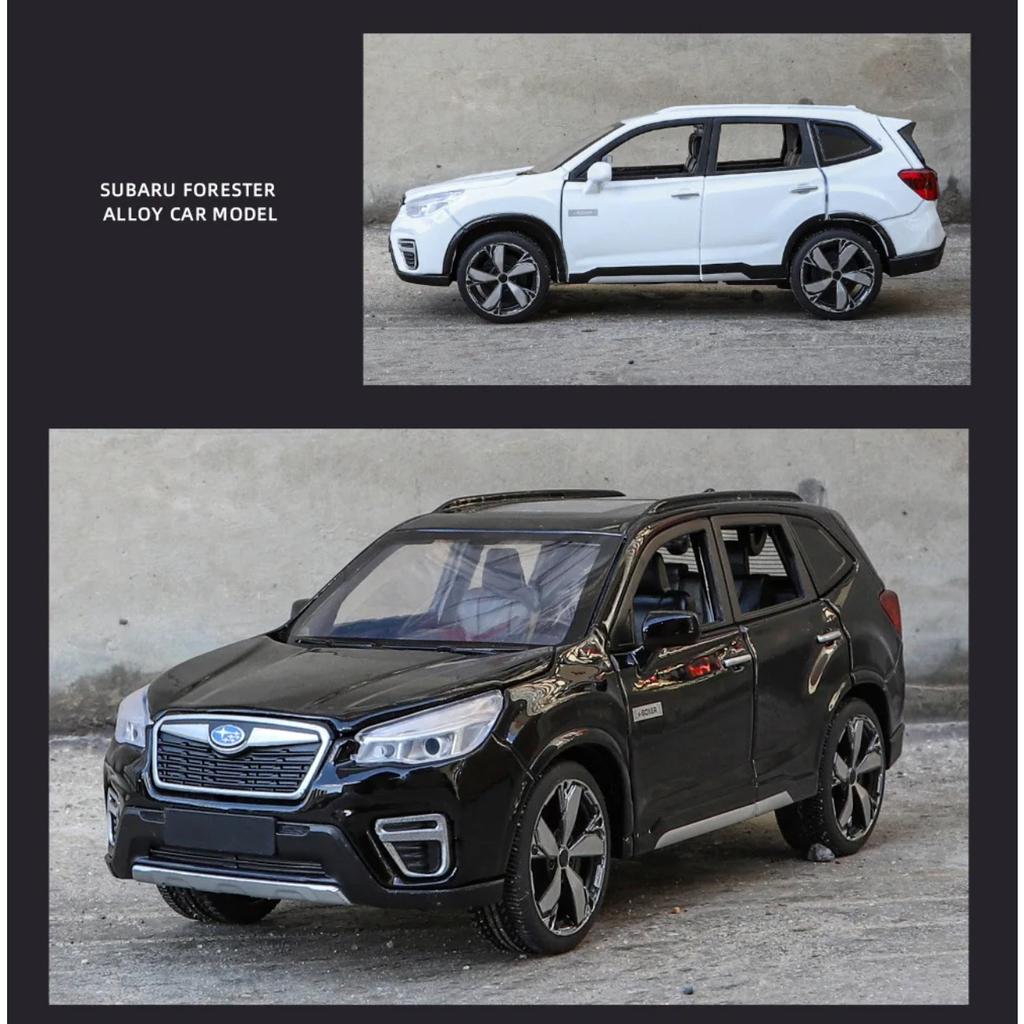 1/30 Subaru Forester Внедорожник Сплав Мускул-кар Модель Звук и Свет Оттяни Назад Детская Игрушка Коллекционные Предметы Подарок на День Рождения