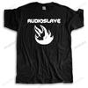 men Tshirt men cotton tee shirt Audioslave - Classic Logo Shirt Black White unisex printing loose t-shirt teenagers cool tops