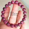 Natural Ruby Round Beads Tungsten Classic Strand Bracelet Jewelry Rare Red Watermelon Ruby Zoisite Unisex Party AAAAAAA
