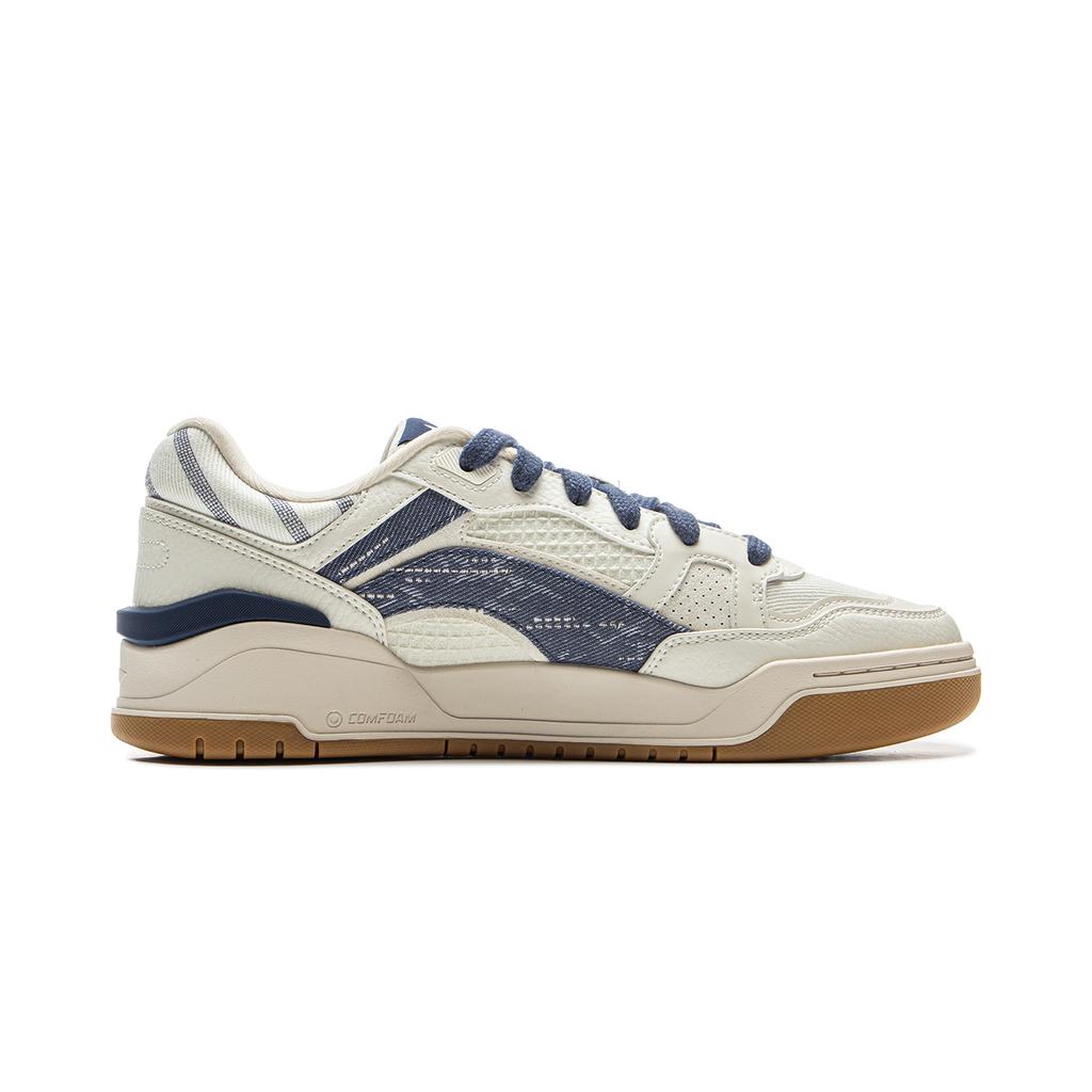 Li Ning Moon White 2.0 Нескользящие Амортизирующие Дышащие Низкие Скейтборд-Кеды Мужские Экрю AGCU275-12