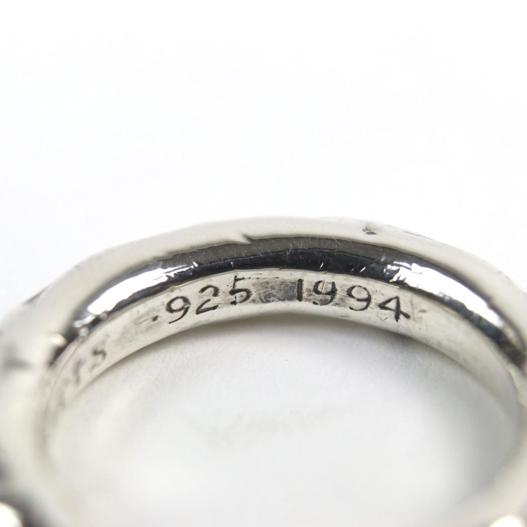 Great CHROME HEARTS Ring SCRL BAND scroll band ring Silver 925 men Used