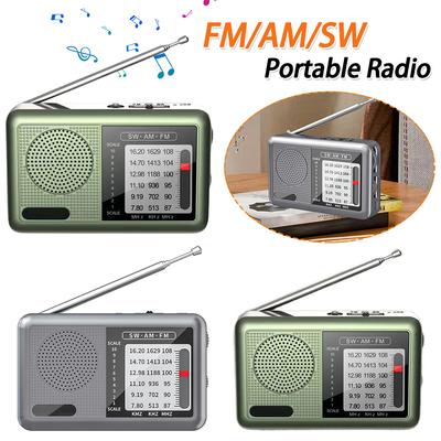 Портативное радио с перезаряжаемой батареей и наушником FM AM SW радио карманное радио для использования в помещении и на улице