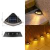 8Pcs Solar Step Lamp Outdoor Waterproof Wireless Garden Stair Lighting for Patio Walkway Deck Steps Garden Decorative Lights