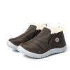 New Autumn and Winter Men's Warm Boots Plus Fleece Short Boots Thickened Flat Sole Couple Warm Boots