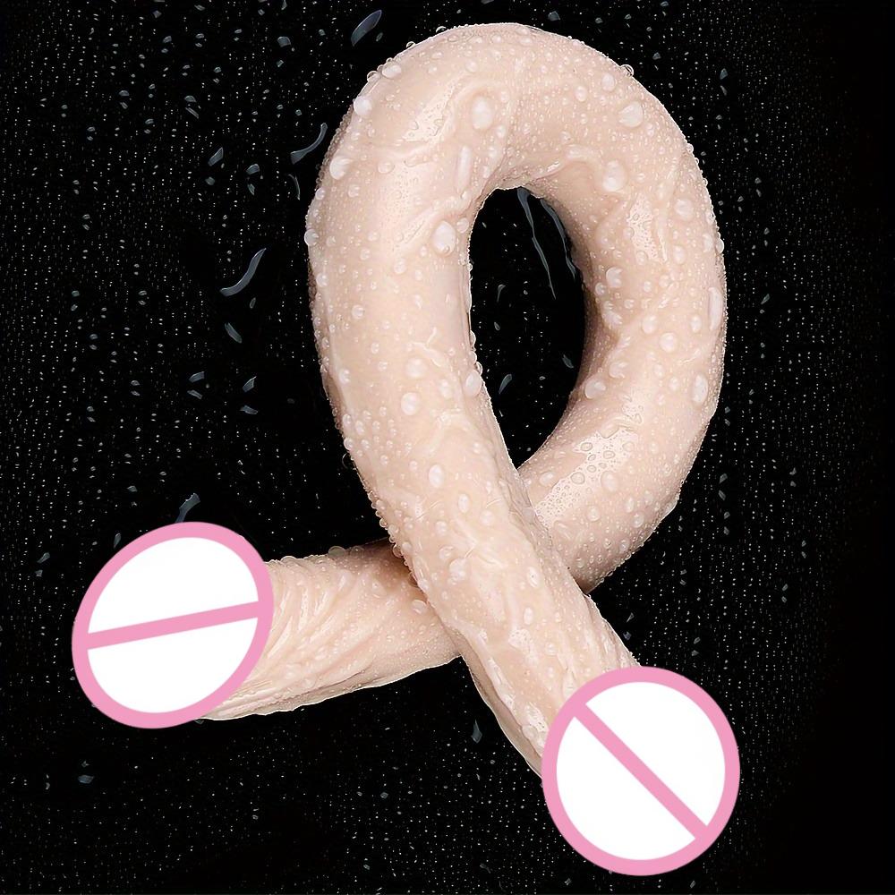 Soft Jelly Dildo Double Double Head Realistic Dildos Masturbation Toys Vaginal Anal Plug Orgasm Adult Sex Toys for Woman Men Gay