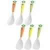 Rice Spoon Non-stick Heat Resistant Long Handle Cartoon Carrot Pattern Rice Spatula Kitchen Accessories