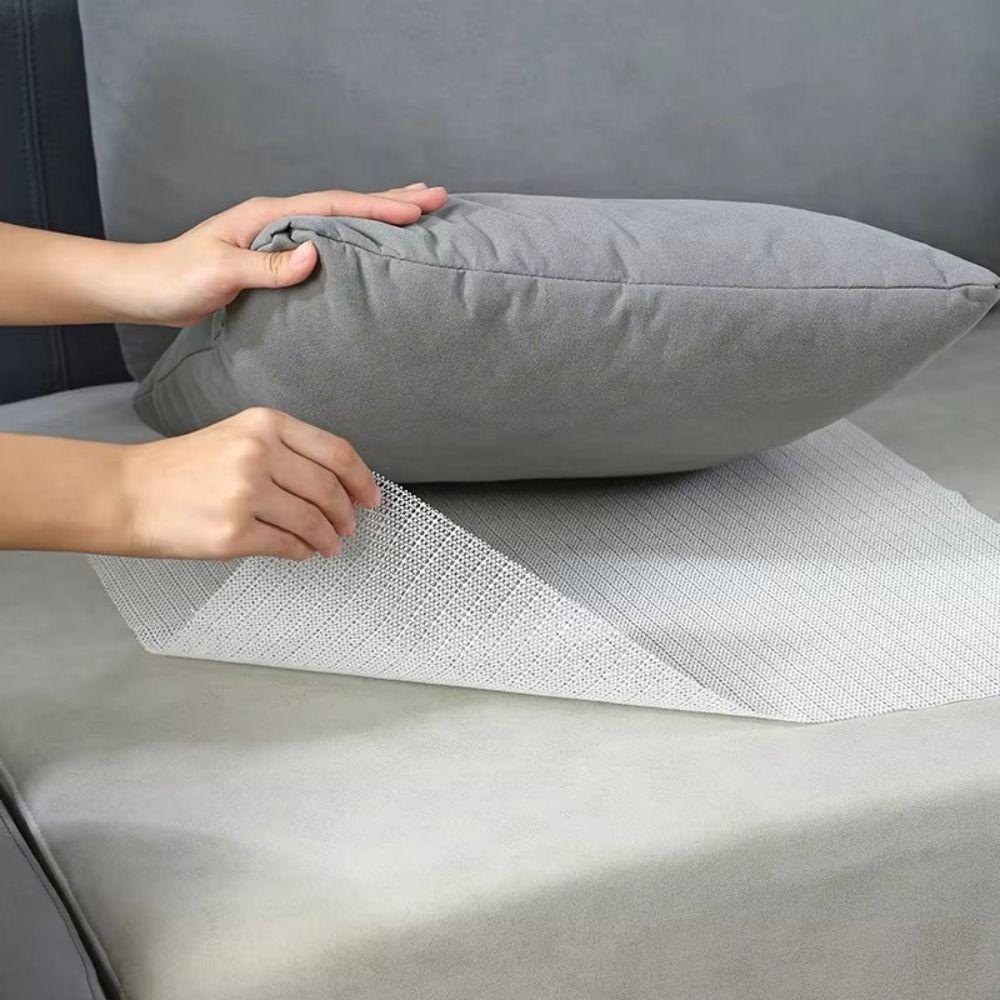 PVC Foaming Non Slip Mat White Antiskid Net Cloth New Fixing Base Fabric