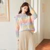 VICTORIA&VERA 3D Bow Gradient Knit Sweater