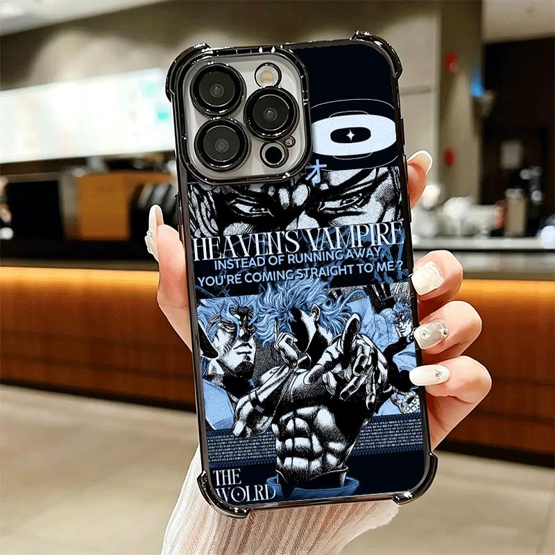 Крутой мягкий чехол для телефона JoJo Adventure Для iPhone 15 16 17 Air 14 Pro Max 16E Plus 13 12 Mini Покрытие Противоударный Fundas