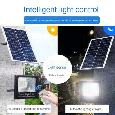 Уличный солнечный светильник бытовой IP65 водонепроницаемый мощный супер яркий прожектор с дистанционным управлением для садовых патио
