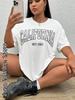 Летняя женская футболка CALIFORNIA West Coast с надписью «Модная одежда с коротким рукавом» FeUnisex Vintage Tops Tees Casual Streetwear