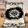 1PC Natural Symbolism Flannel Blanket Gift, Suitable for Both Men And Women, Soft Ideal for Beds And Sofa, Birthday Or Christmas Gift