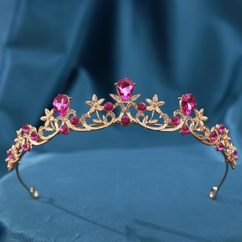 Bridal Crown Headdress Modern Simple Baroque Crystal Crown Hair Accessories Wedding Dress Accessories